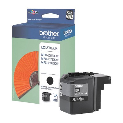 Brother LC129XLBK, Svart, 2400 sidor