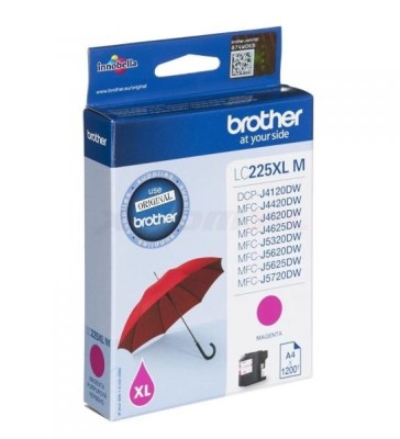 Brother LC225XLM, Magenta, 1200 sidor