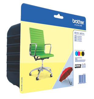 Brother LC225XL+LC229XL Value Pack, 4 st patroner (svart+cyan+magenta+gul)