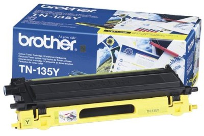 Brother TN-135Y till HL4040/4050, 4000 sidor, Gul