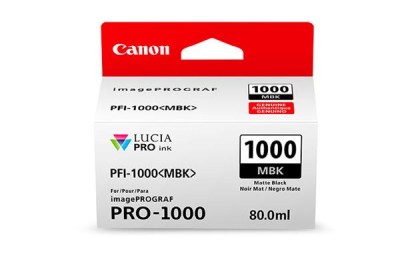 Canon PFI-1000 MBK / Matt Svart, 80 ml