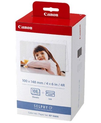 Canon KP-108INP, kit med 108 st papper (10x15 cm) och färg#1