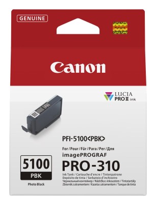 Canon PFI-5100 PBK / Foto Svart