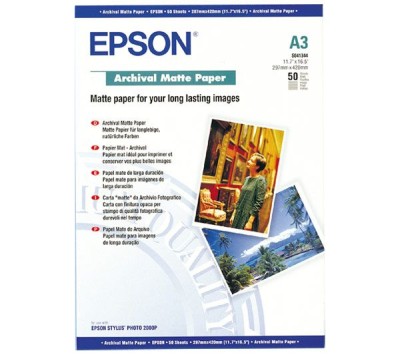 Epson Archival Matte 192 gram 50 ark A3 (S041344)