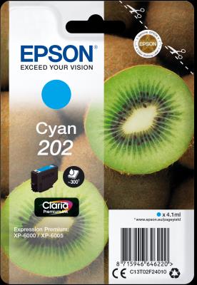 Epson 202 Cyan, 300 sidor