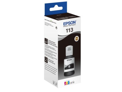 Epson EcoTank 113, Svart, flaska 127ml, 7500 sidor