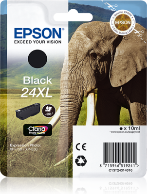 Epson 24XL Svart, 500 sidor