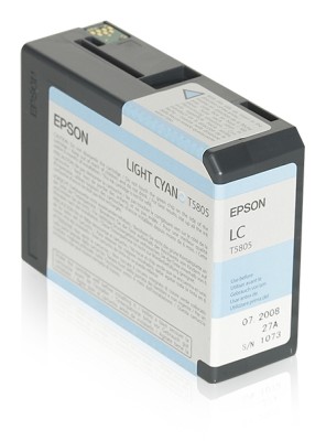 Epson Stylus Pro 3800 Ljus Cyan (T5805), 80 ml