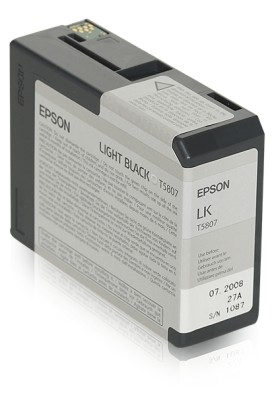 Epson Stylus Pro 3800 Ljus Svart (T5807), 80 ml