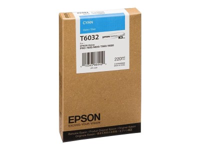 Epson Stylus 7800/7880/9800/9880 Cyan (T6032), 220 ml