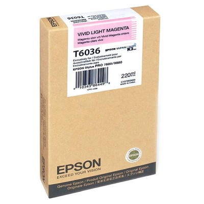 Epson Stylus 7880/9880 Vivid Ljus Magenta (T6036), 220 ml