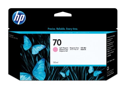 HP nr 70 Ljus Magenta (C9455A), 130 ml, DesignJet Z2100/Z3100