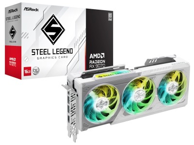 ASRock Radeon RX 9070 Steel Legend OC 16 GB GDDR6, HDMI/3xDP#1
