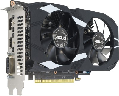 Asus GeForce GTX 1650 EVO DUAL OC Edition 4 GB GDDR6, DVI/HDMI/DP, 6-pin power connector