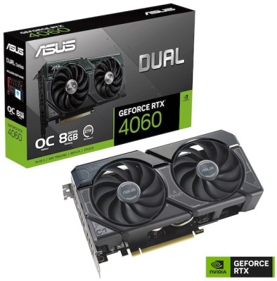 Asus GeForce RTX 4060 DUAL OC 8 GB GDDR6, HDMI/3xDP