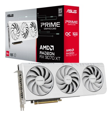 Asus Radeon RX 9070 XT Prime OC White 16 GB GDDR6, HDMI/3xDP#1