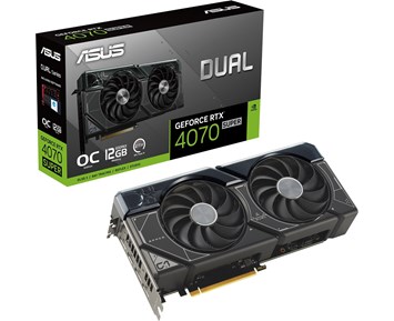 Asus GeForce RTX 4070 Super Dual OC 12 GB GDDR6X, HDMI/3xDP