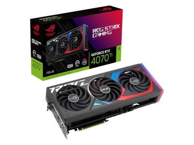 Asus GeForce RTX 4070 Ti ROG Strix 12 GB GDDR6X, HDMI/3xDP, Aura Sync RGB