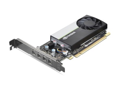 Lenovo Quadro T1000, 4 GB GDDR6, PCI Express 3.0, 4xMiniDP