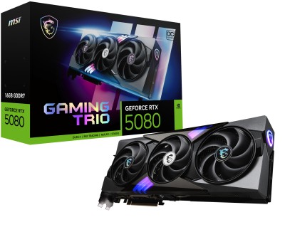 MSI GeForce RTX 5080 GAMING TRIO OC 16 GB GDDR7, HDMI/3xDP