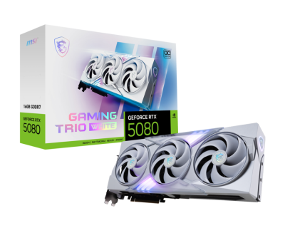 MSI GeForce RTX 5080 GAMING TRIO OC WHITE 16 GB GDDR7, HDMI/3xDP#1