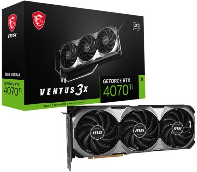 MSI GeForce RTX 4070 Ti VENTUS 3X E1 OC 12 GB GDDR6X, HDMI/3xDP