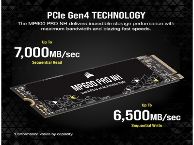 1 TB Corsair MP600 Pro, NVMe PCIe, Gen4 SSD, M.2#3