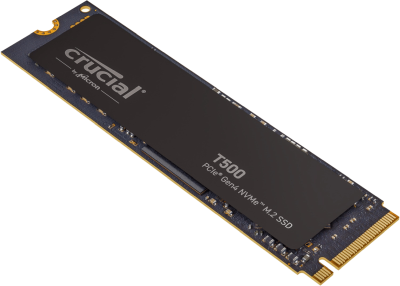 500 GB Crucial T500 SSD, M.2 2280 NVMe PCIe 4.0