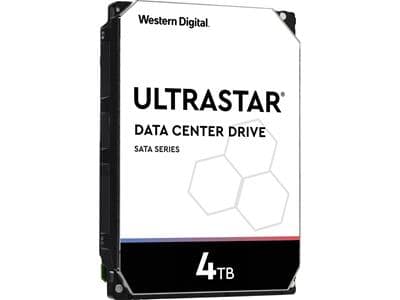 4 TB Western Digital Ultrastar, 7200 rpm, 256MB cache, SATA3, DataCenter Drive 24/7-drift