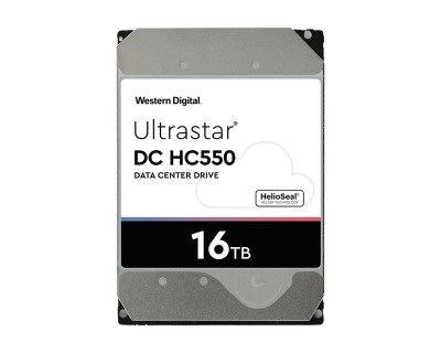 16 TB WD Ultrastar DC HC550, 7200 rpm, 512 MB cache, SAS 12Gb/s