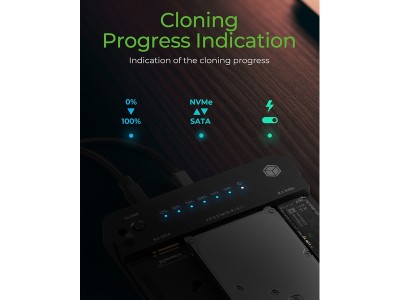 Icy Box CloneStation & DockingStation IB-2915MSCL-C31 For M.2 NVME & SATA 2.5”/3.5” SSD/HDD#3