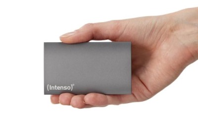 128 GB Intenso Premium External SSD, USB 3.0 - Grå