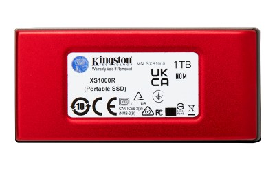 1 TB Kingston XS1000R Portable SSD, USB-C 3.2 Gen.2 - Röd#2