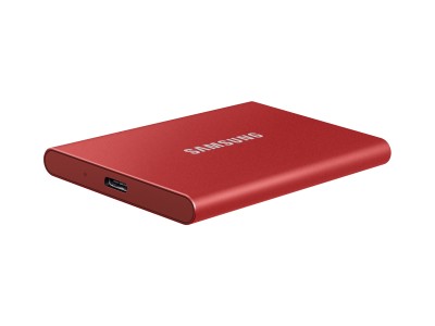 2 TB Samsung Portable SSD T7, USB-C 3.2, inkl. adapter för Typ A - Röd#3