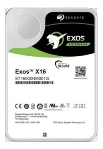 10 TB Seagate Exos X16, 7200 rpm, 256 MB cache, 512e/4kn, SAS 12Gb/s