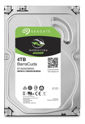 4 TB Seagate Barracuda, 5400 rpm, 256 MB cache, SATA3