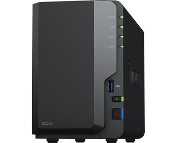 Synology DiskStation DS223, 2-bay NAS, 4-Core Realtek CPU, 2 GB RAM