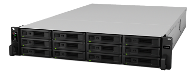 Synology RackStation SA3200D, 12-bay NAS, 2 x Intel Xeon 4-Core 2,4GHz CPU, 16 GB RAM, 2x10GbE+4x1Gbe, rackmonterbar 2U