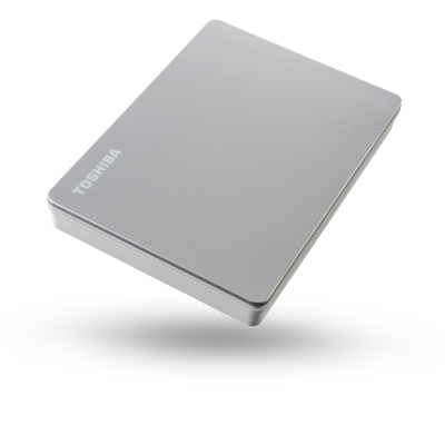 1 TB Toshiba Canvio Flex, 2.5", USB-C inkl. USB 3.0 adapter - Silver