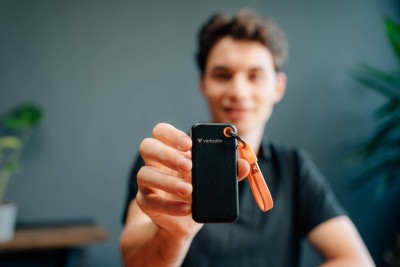 1 TB Verbatim Pocket SSD, USB 3.2 Gen2 - Svart/Orange#3