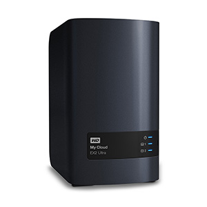 4 TB (2x2TB) WD My Cloud EX2 Ultra, 2-bay RAID, GigaLAN, 2xUSB 3.0