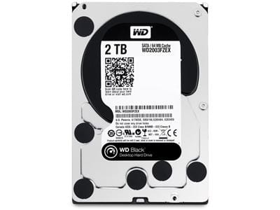 2 TB WD Black, 7200 rpm, 64 MB cache SATA3