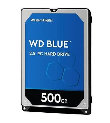 500 GB WD Blue 2.5", 5400 rpm, 128 MB cache, SATA3