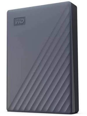2 TB WD My Passport, 2.5", USB 3.2 inkl. adapter till USB-C - Grå