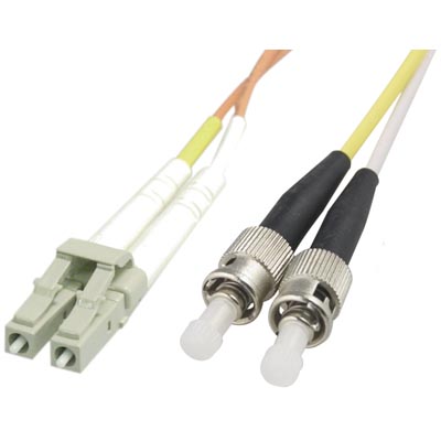 Fiberkablage LC till ST, duplex, multimode, 1m