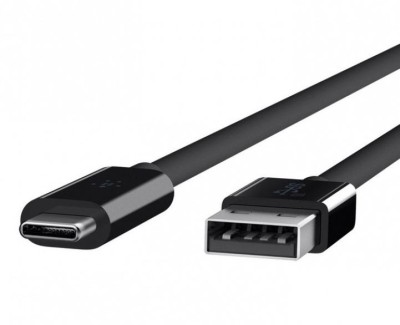 USB 3.1-kabel A ha till C ha, 1 meter, 10 GB/s, 3A, Belkin - Svart