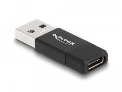 Adapter USB-A hane till USB-C hona, 10 Gbps, DeLOCK - Svart#2