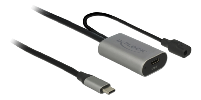 Förlängningskabel DeLOCK, Aktiv USB-C ha till USB-C ho, USB 3.1 Gen.1, 5 meter - Svart#1