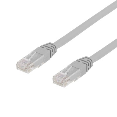 Deltaco U/UTP Cat6 patch cable 30m 250MHz Deltacertified LSZH grey