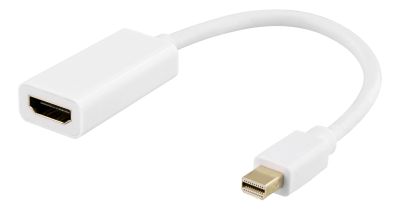 Adapter Mini DisplayPort till HDMI, 4K@60Hz, 0,2 meter - Vit